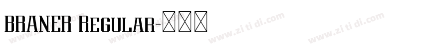 BRANER Regular字体转换 BRANER Regular字体转换